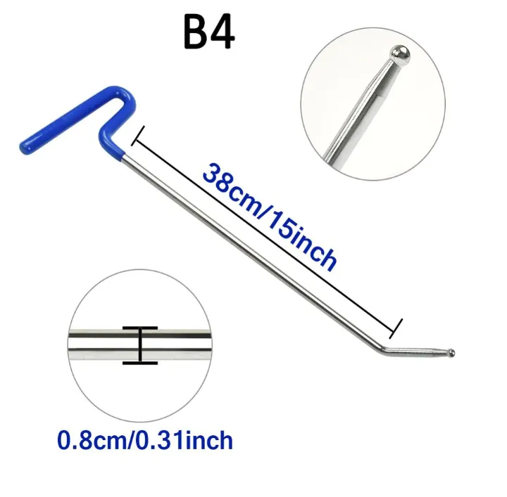 10pcs Paintless Dent Repair Tools Rods Hooks
