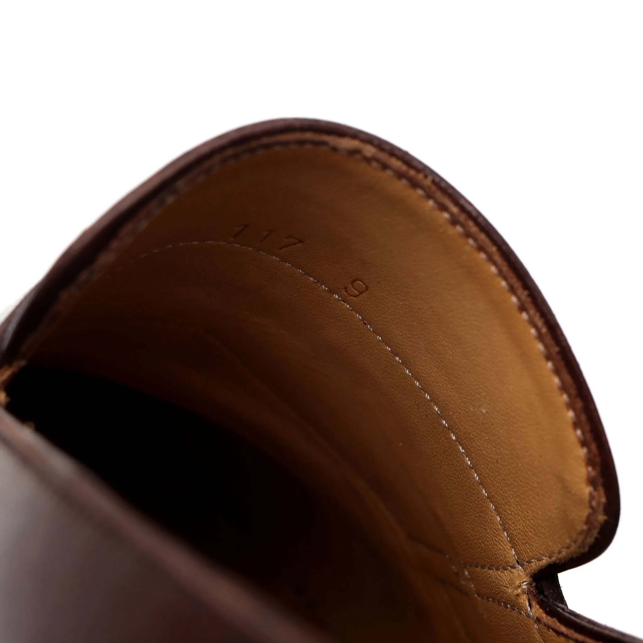 '117 Artista' Dark Brown Leather Loafers UK 9
