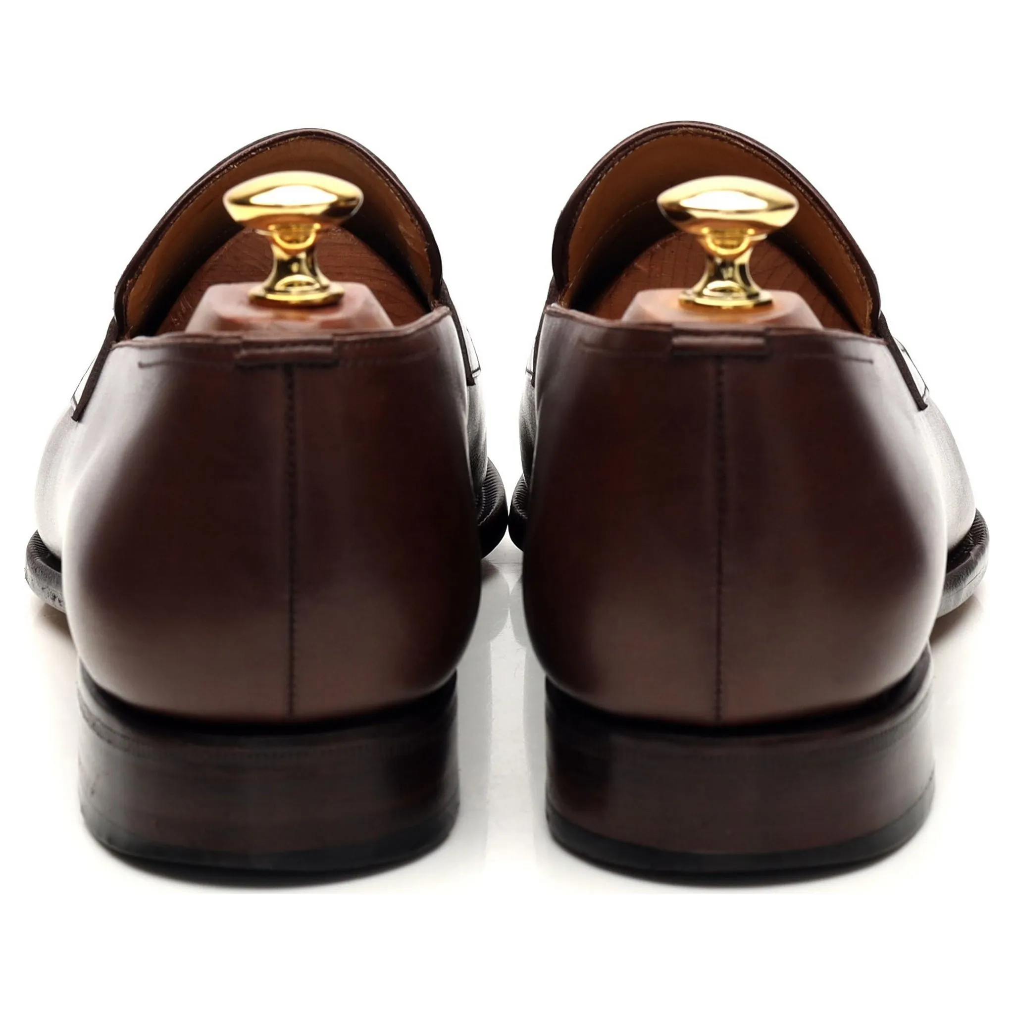'117 Artista' Dark Brown Leather Loafers UK 9