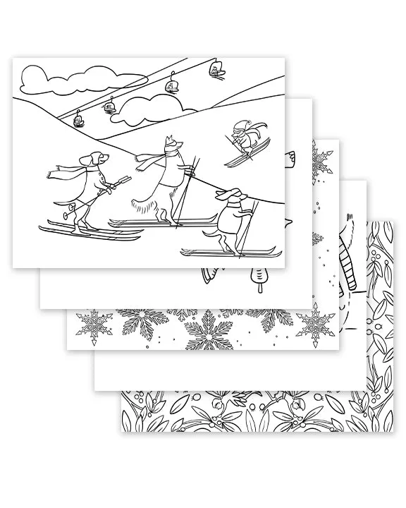 180 COLORING PAGES E-Book