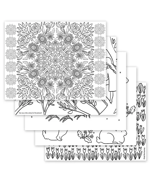 180 COLORING PAGES E-Book