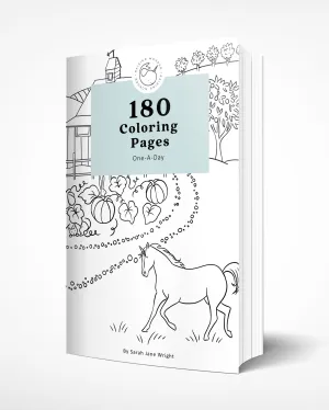 180 COLORING PAGES E-Book