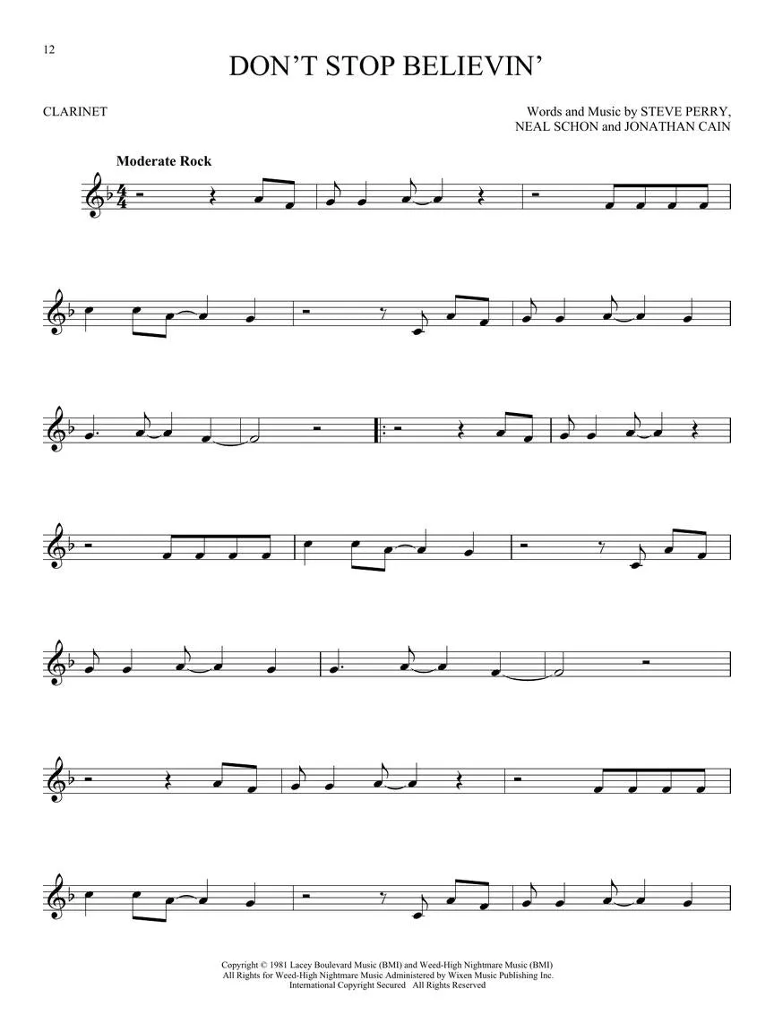 50 Pop Songs for Kids for Clarinet