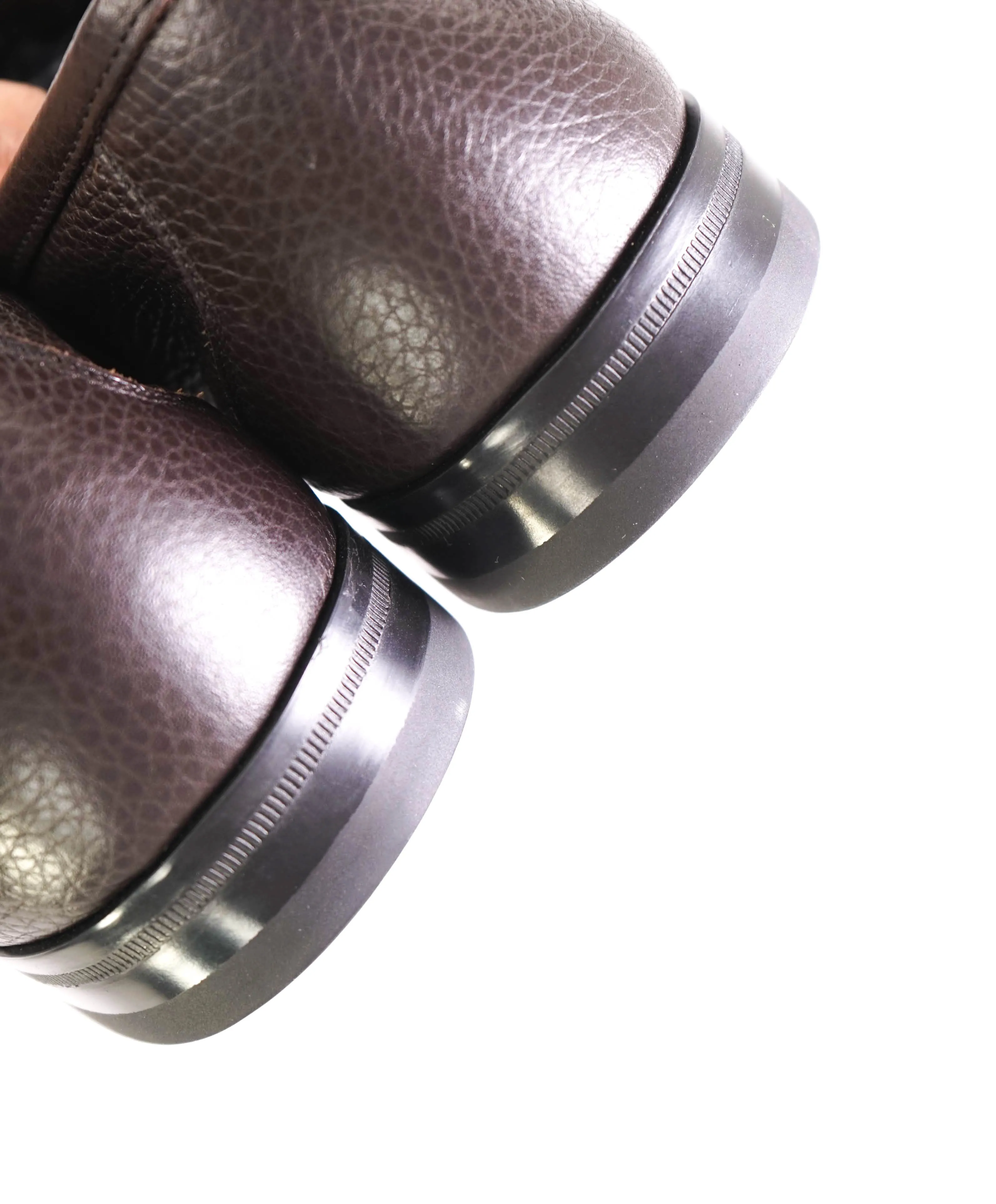 $850 SALVATORE FERRAGAMO - “GRANDIOSO" Gancini Bit Loafer Brown Leather - 10 D