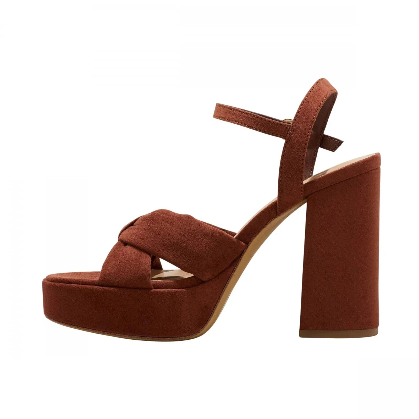 A New Day Womens Riah Platform Heels with Memory Foam Insole 88075191 Brown 7.5M