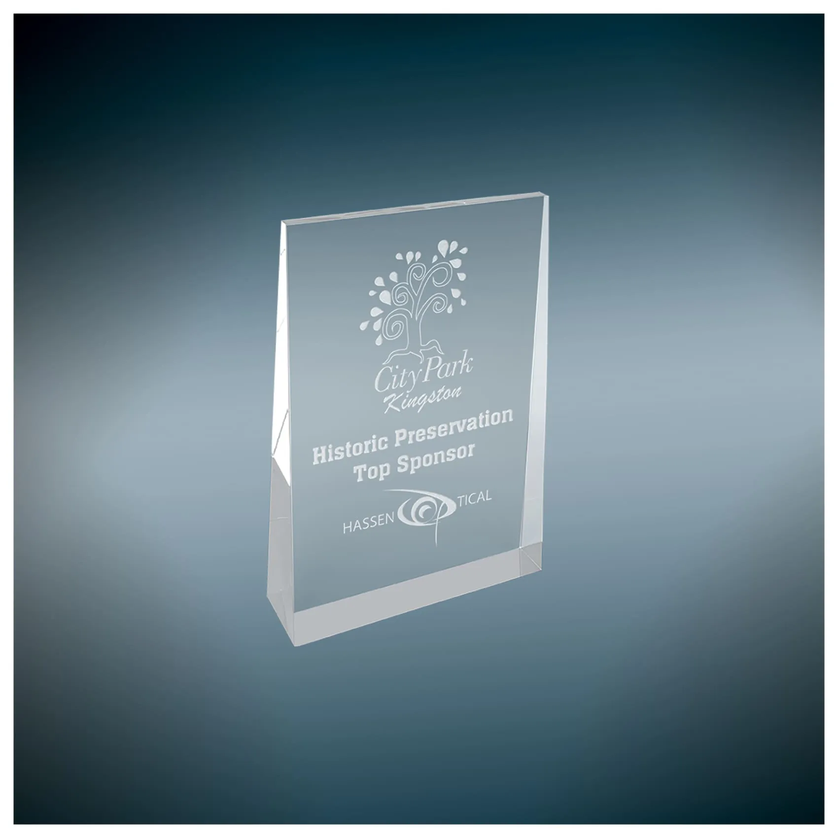 Acrylic Wedge Award