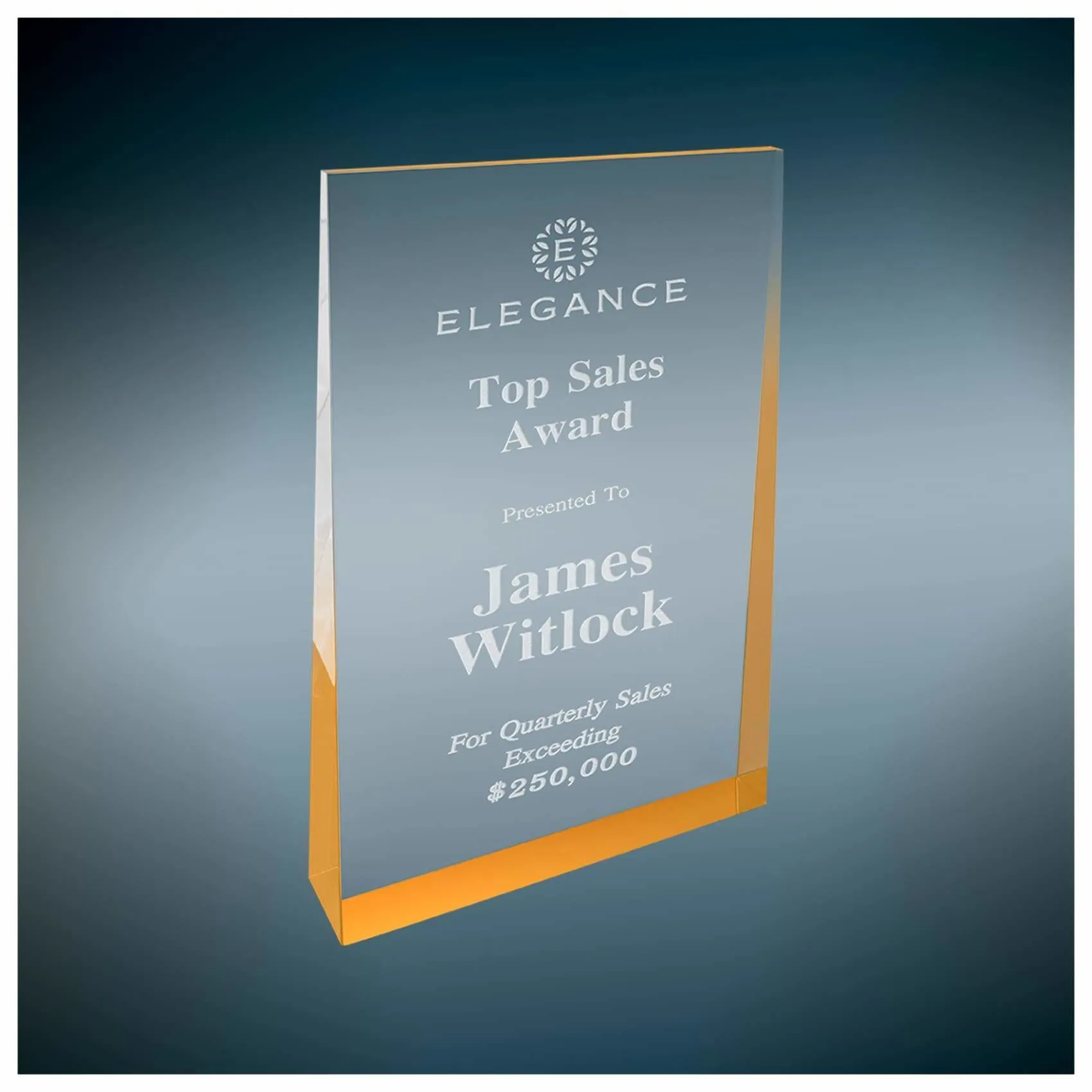 Acrylic Wedge Award