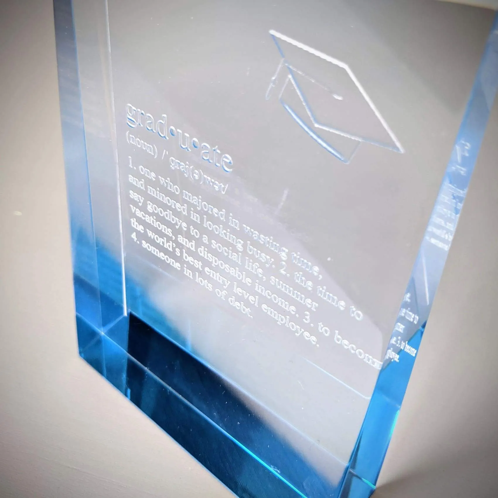 Acrylic Wedge Award