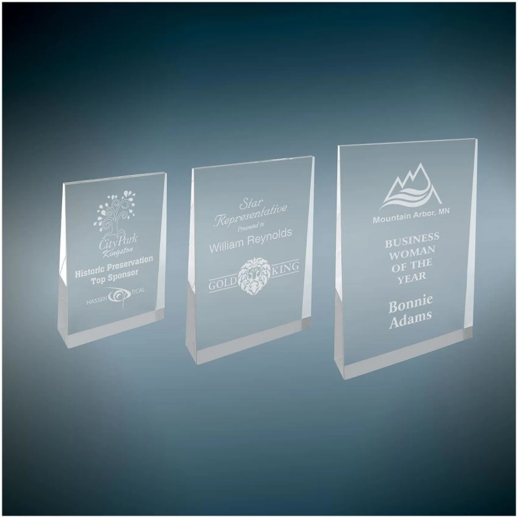 Acrylic Wedge Award