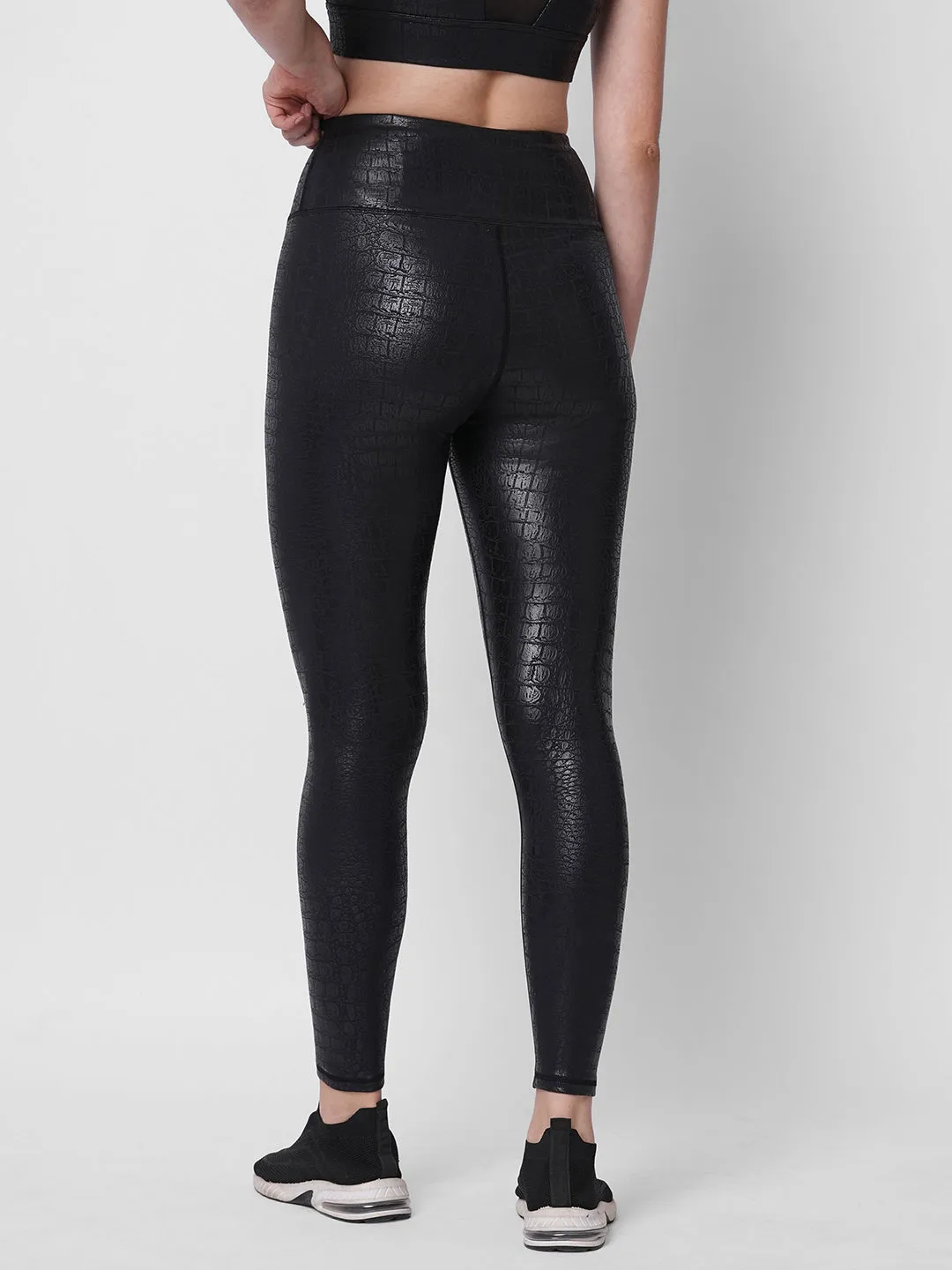 Active luxe print high waist tights