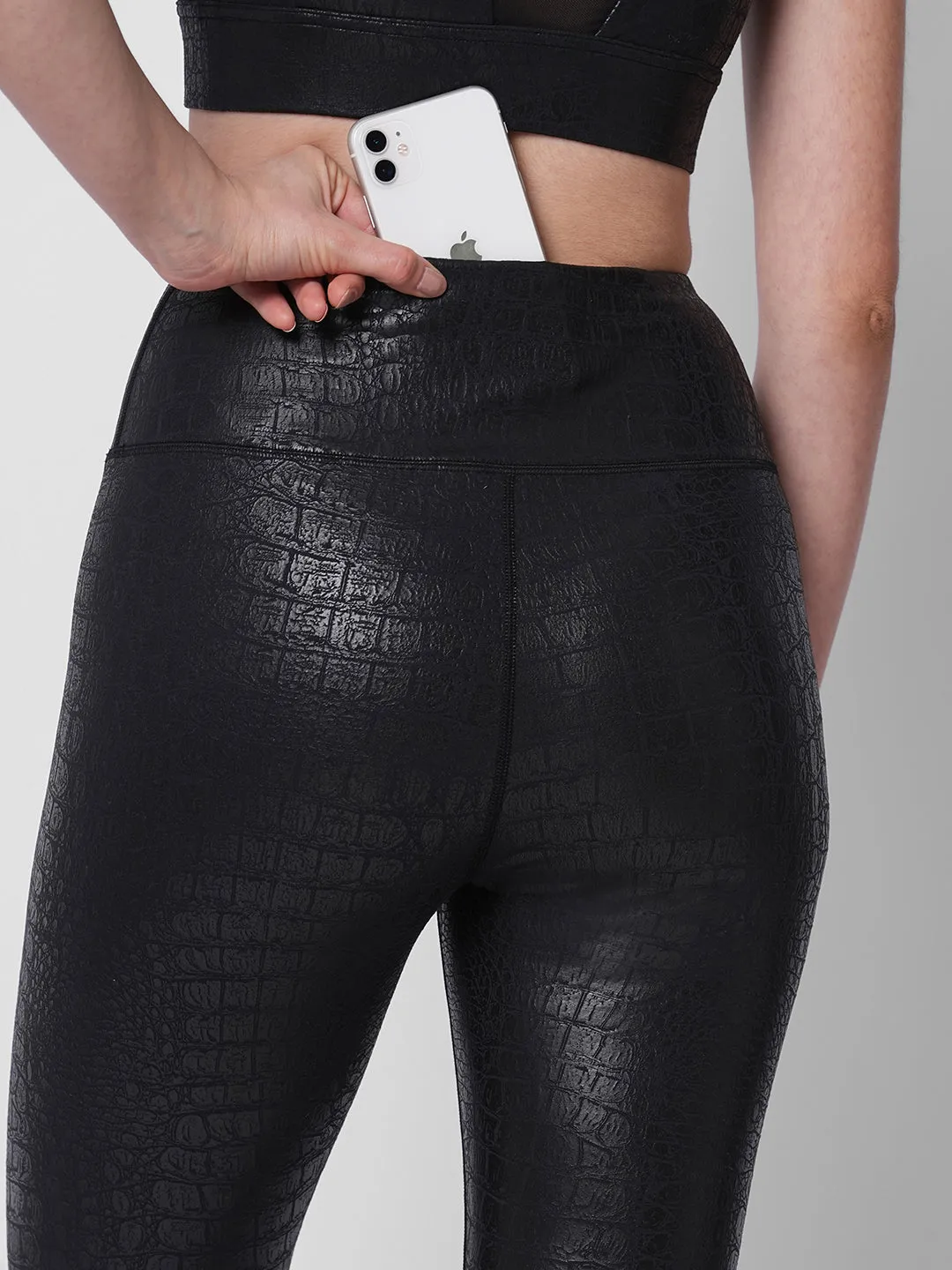 Active luxe print high waist tights