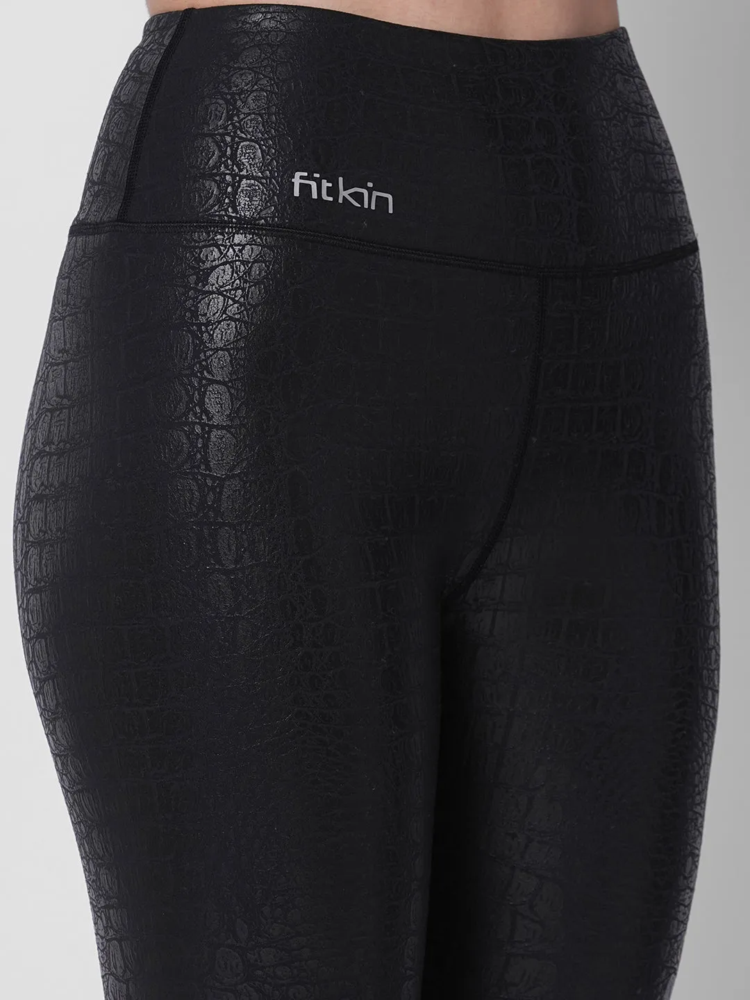 Active luxe print high waist tights