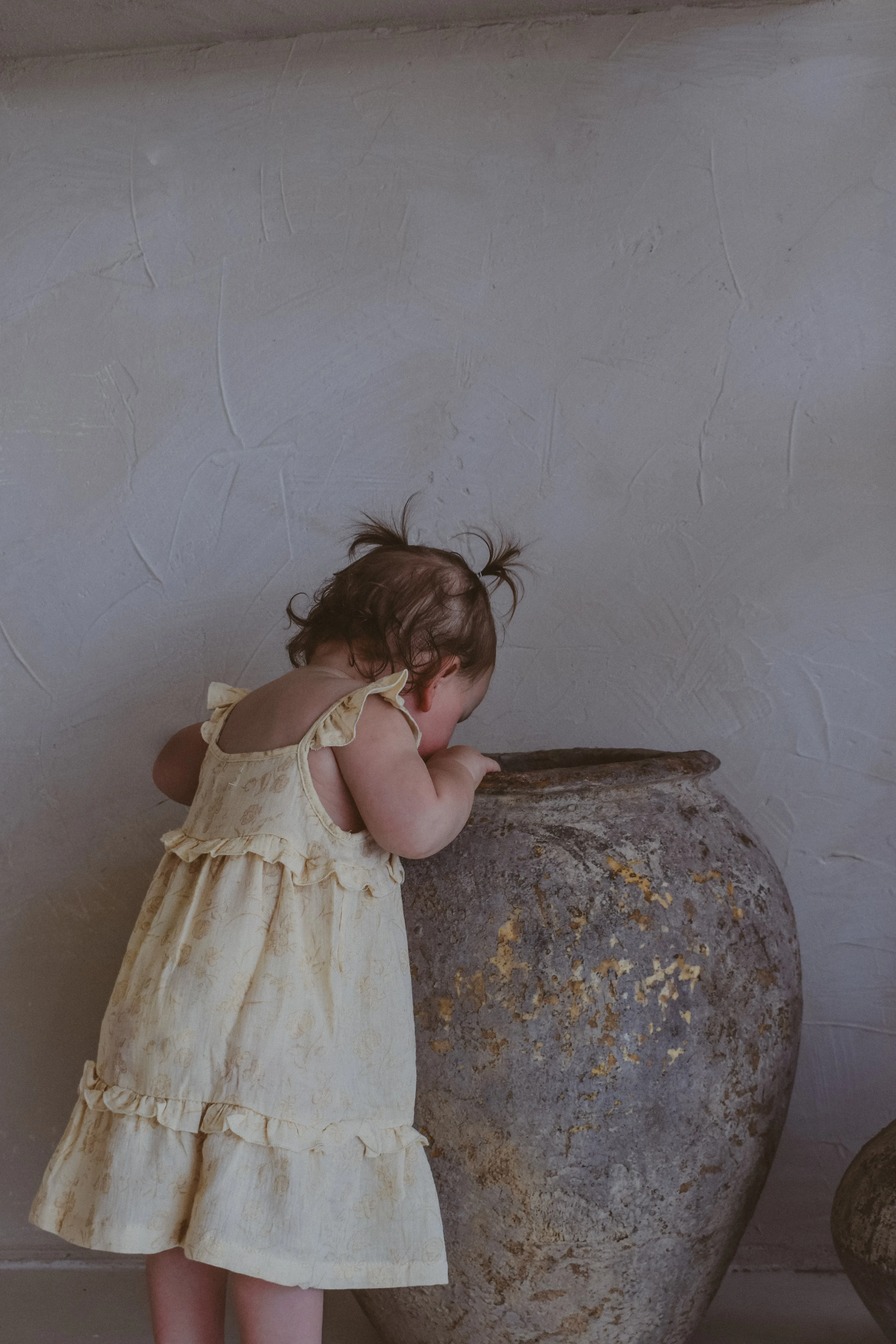 Ada Frill Dress ~ Vintage Buttercream