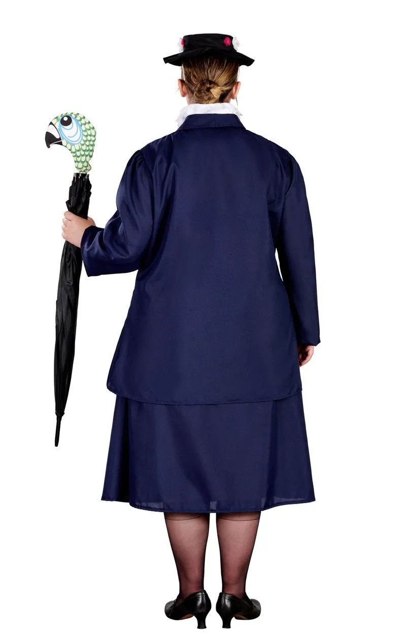 Adult Plus Size Magical Nanny Costume
