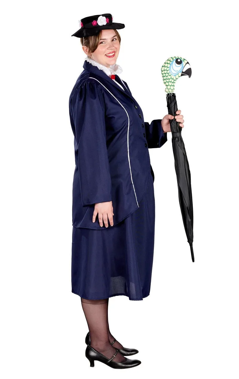 Adult Plus Size Magical Nanny Costume
