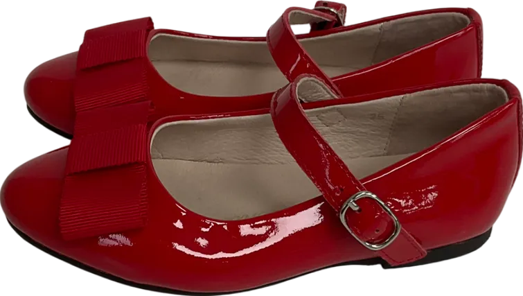 Age of innocence Ellen Red Bow Front shoes UK 8 EU 25 👼