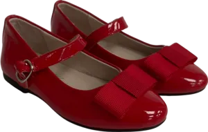 Age of innocence Ellen Red Bow Front shoes UK 8 EU 25 👼