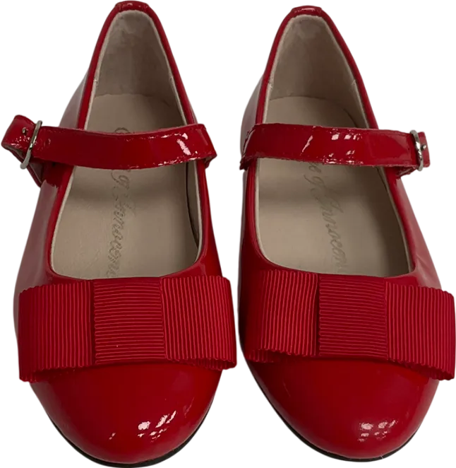 Age of innocence Ellen Red Bow Front shoes UK 8 EU 25 👼