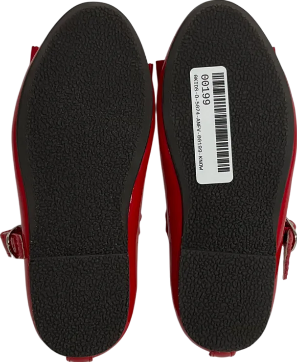 Age of innocence Ellen Red Bow Front shoes UK 8 EU 25 👼