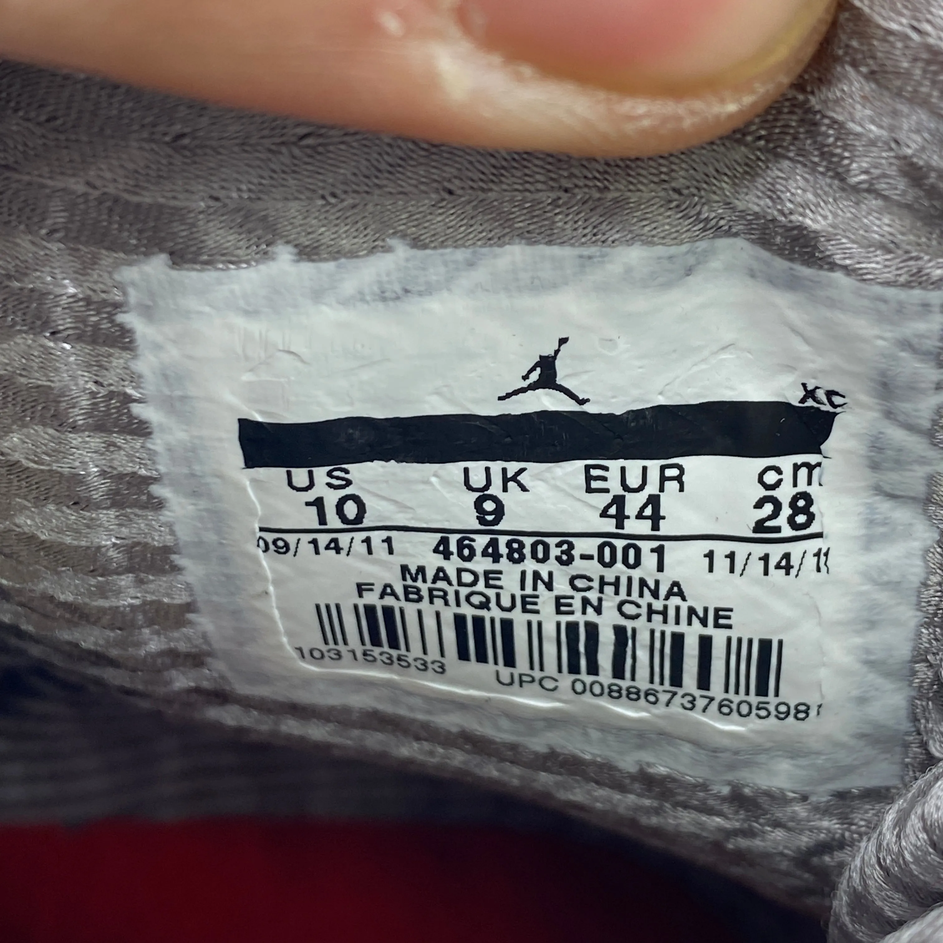 Air Jordan 1 Retro High "Dave White" 2012 New Size 10