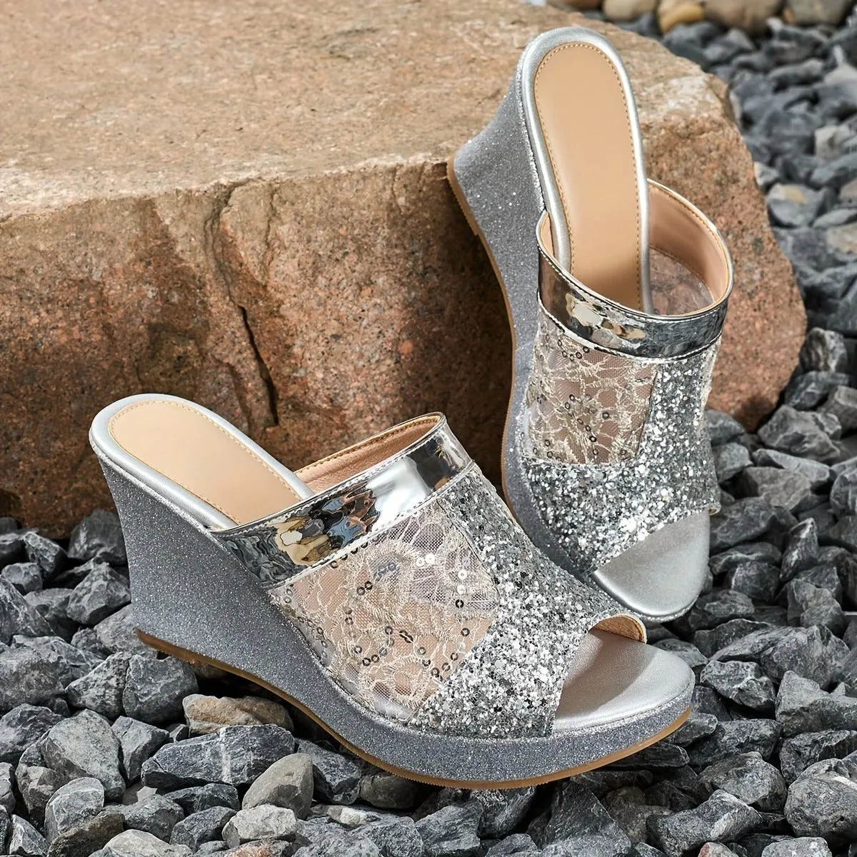 Alexa | Elegant Lace High Heel Sandals