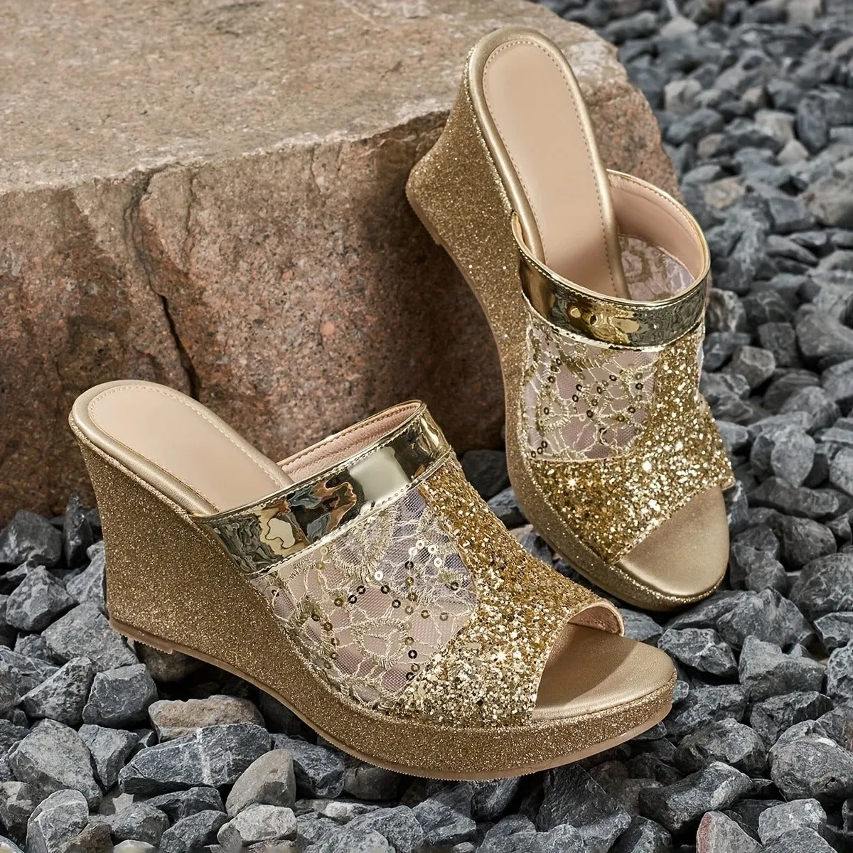 Alexa | Elegant Lace High Heel Sandals