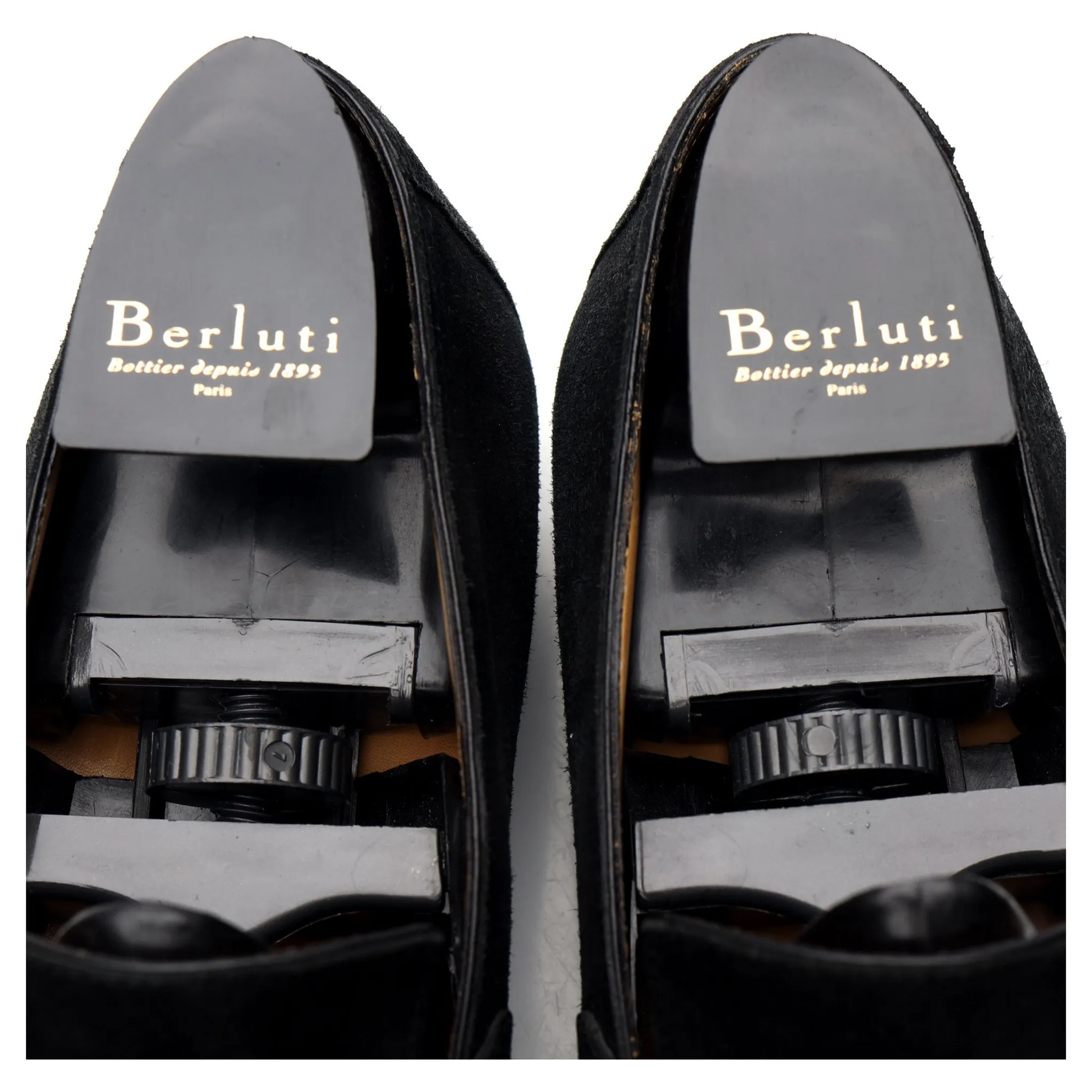 'Andy' Black Suede Loafers UK 9