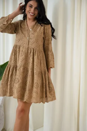 Angel Broderie Dress | Caramello