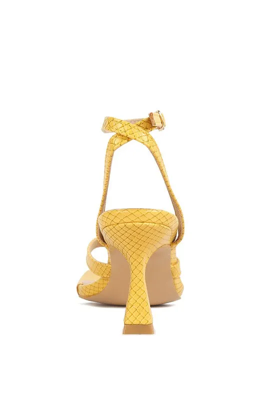 Ankle Strap Spool Thong Sandals
