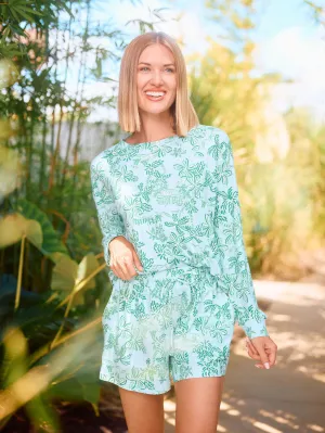 Annie Pajama Set - Oasis Green
