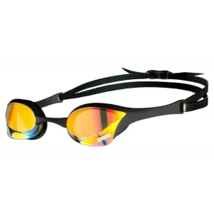 Arena Unisex Cobra Ultra Swipe Mirror Racing Goggles  - Yellow Copper-Black