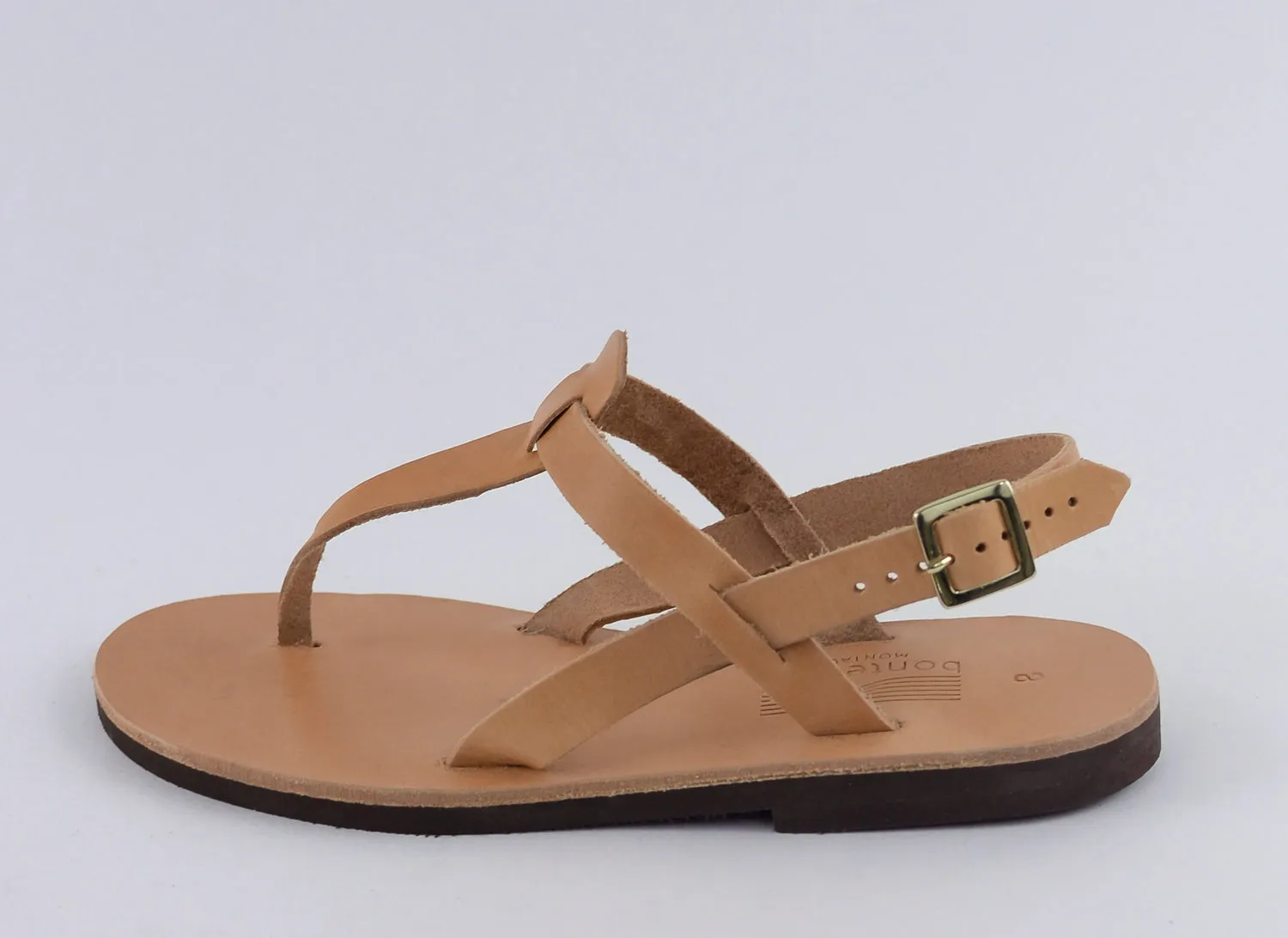 ATHENA NATURAL LEATHER SANDALS