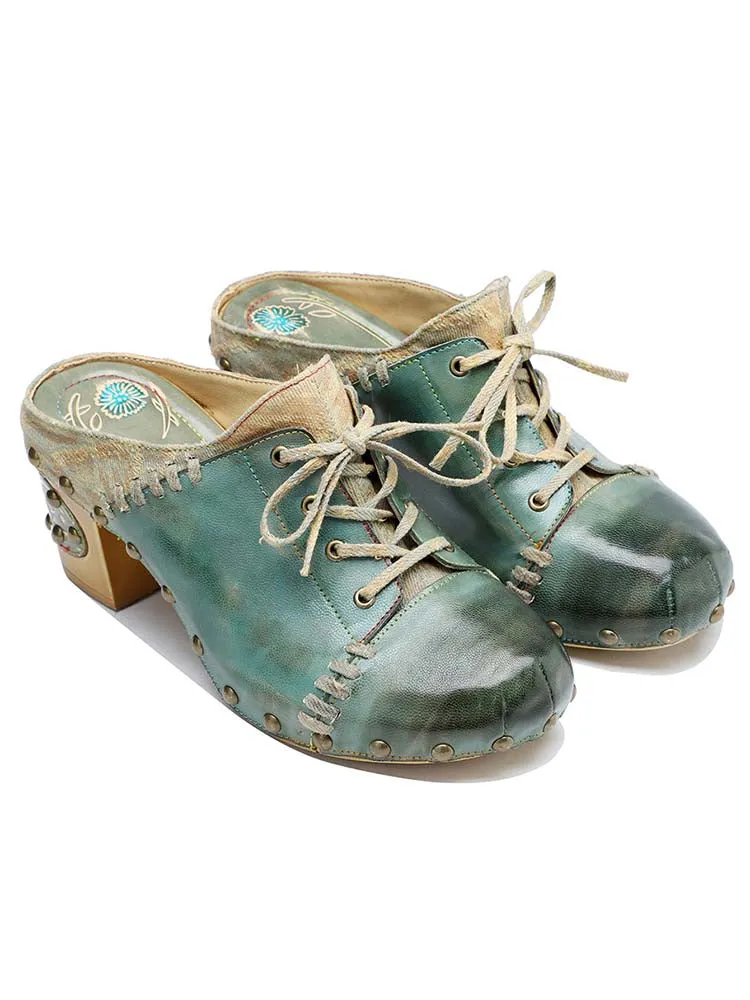 Aurora Vintage Handmade Round Toe Sandals