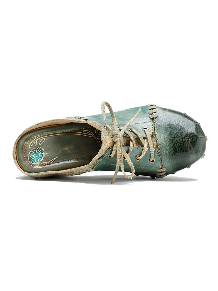 Aurora Vintage Handmade Round Toe Sandals