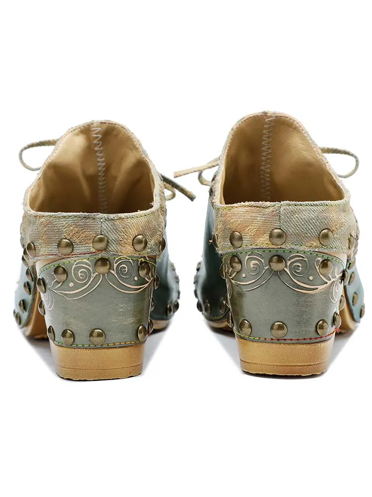 Aurora Vintage Handmade Round Toe Sandals