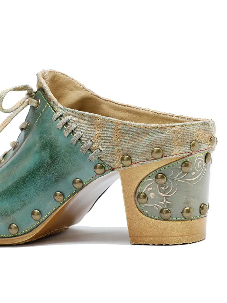 Aurora Vintage Handmade Round Toe Sandals