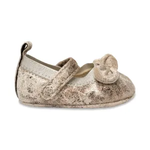 Baby Deer Jaclyn Mary Jane Taupe Silver Distressed