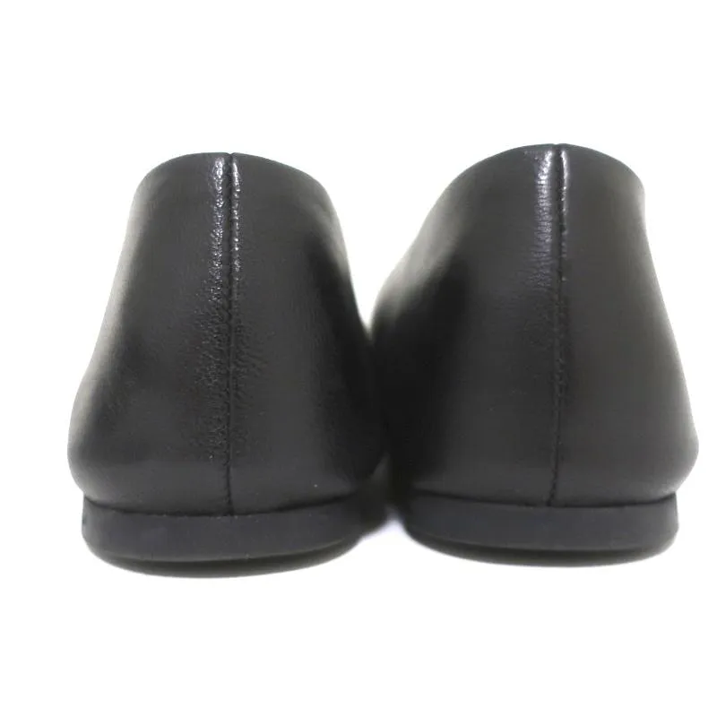 Balenciaga Studded Ballet Flats Black Leather Size 38