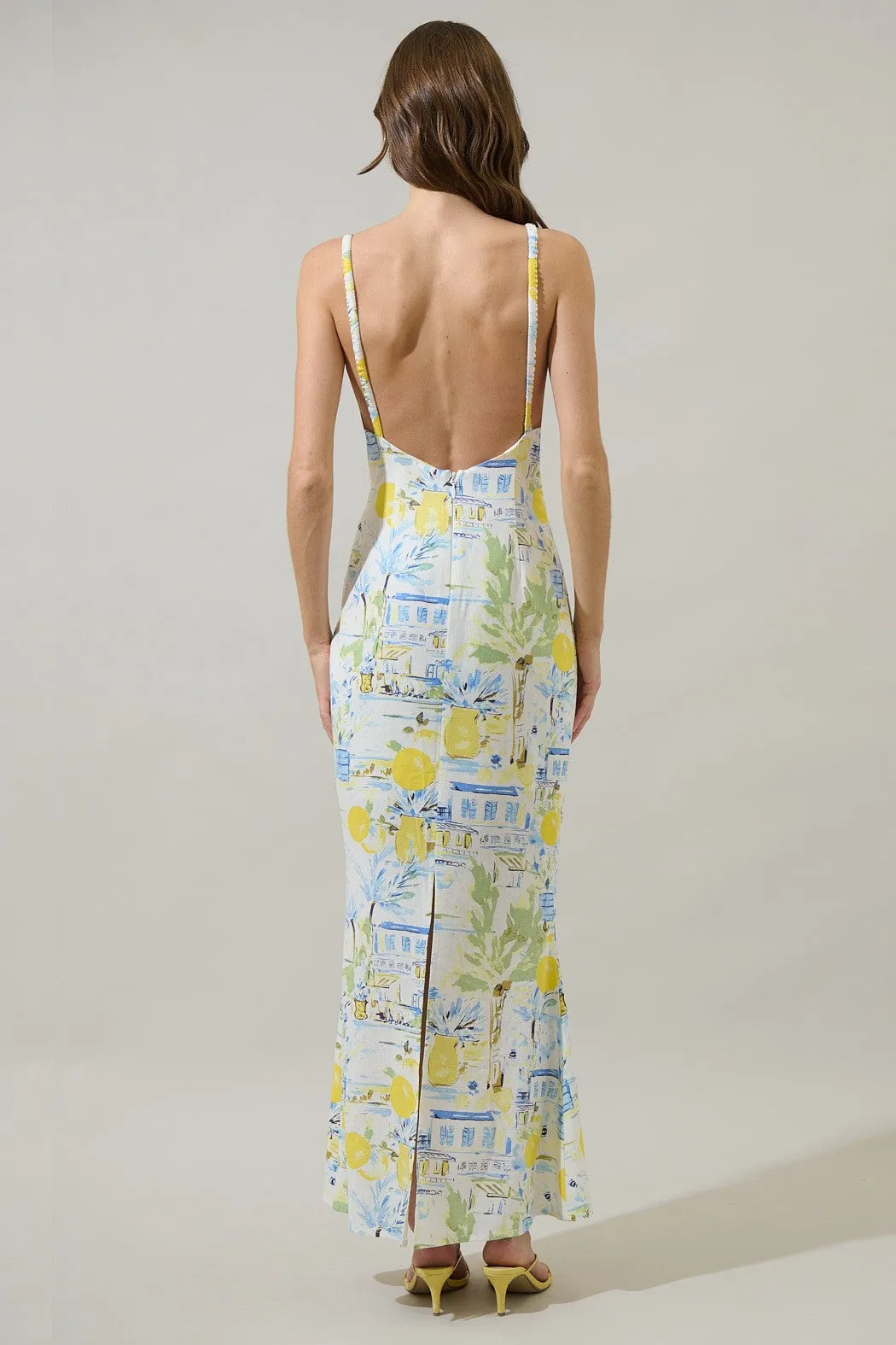 Bart Mizie Open Back Midi Dress