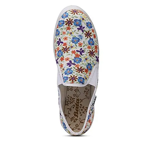 BATA Women Printed Fitness White Ballet Flats6 UK (5591297)