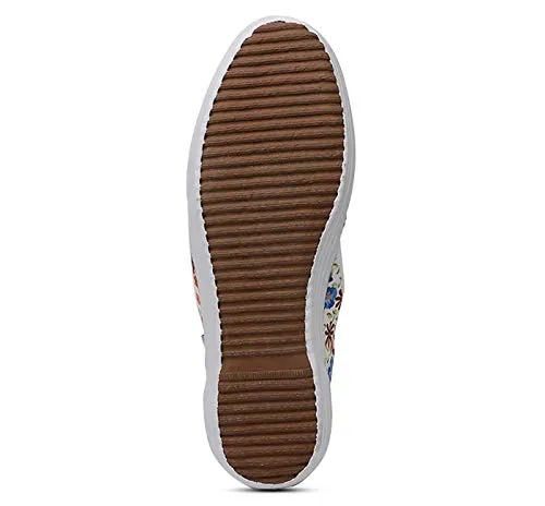 BATA Women Printed Fitness White Ballet Flats6 UK (5591297)