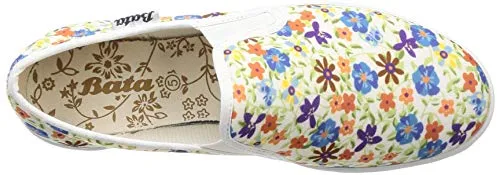 BATA Women Printed Fitness White Ballet Flats6 UK (5591297)