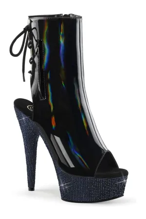 BEJEWELED-1018DM-6 Black Patent Ankle Boot