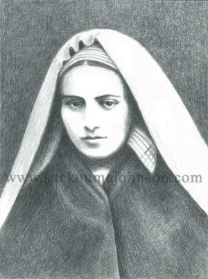 Bernadette of Lourdes Art Print