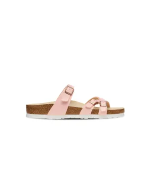 Birkenstock Franca Shiny Embossed Birko-Flor Light Rose Sandals