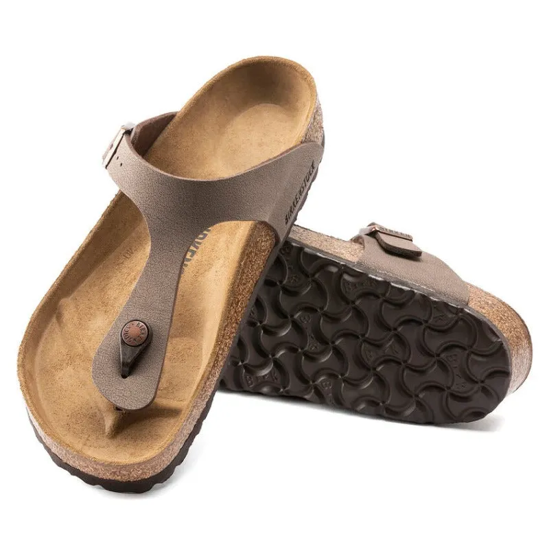 Birkenstock Gizeh Mocha Birkibuc - Narrow