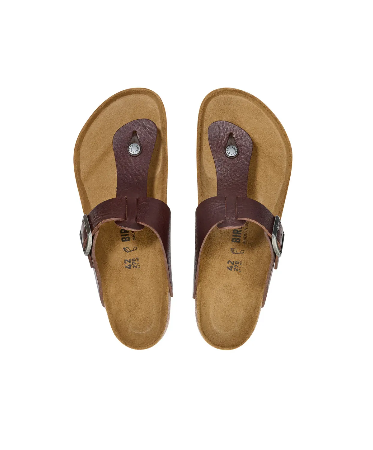 Birkenstock Safaga Vintage Leather Wood Roast Sandals