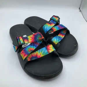 Black Sandals Flats Chacos, Size 10