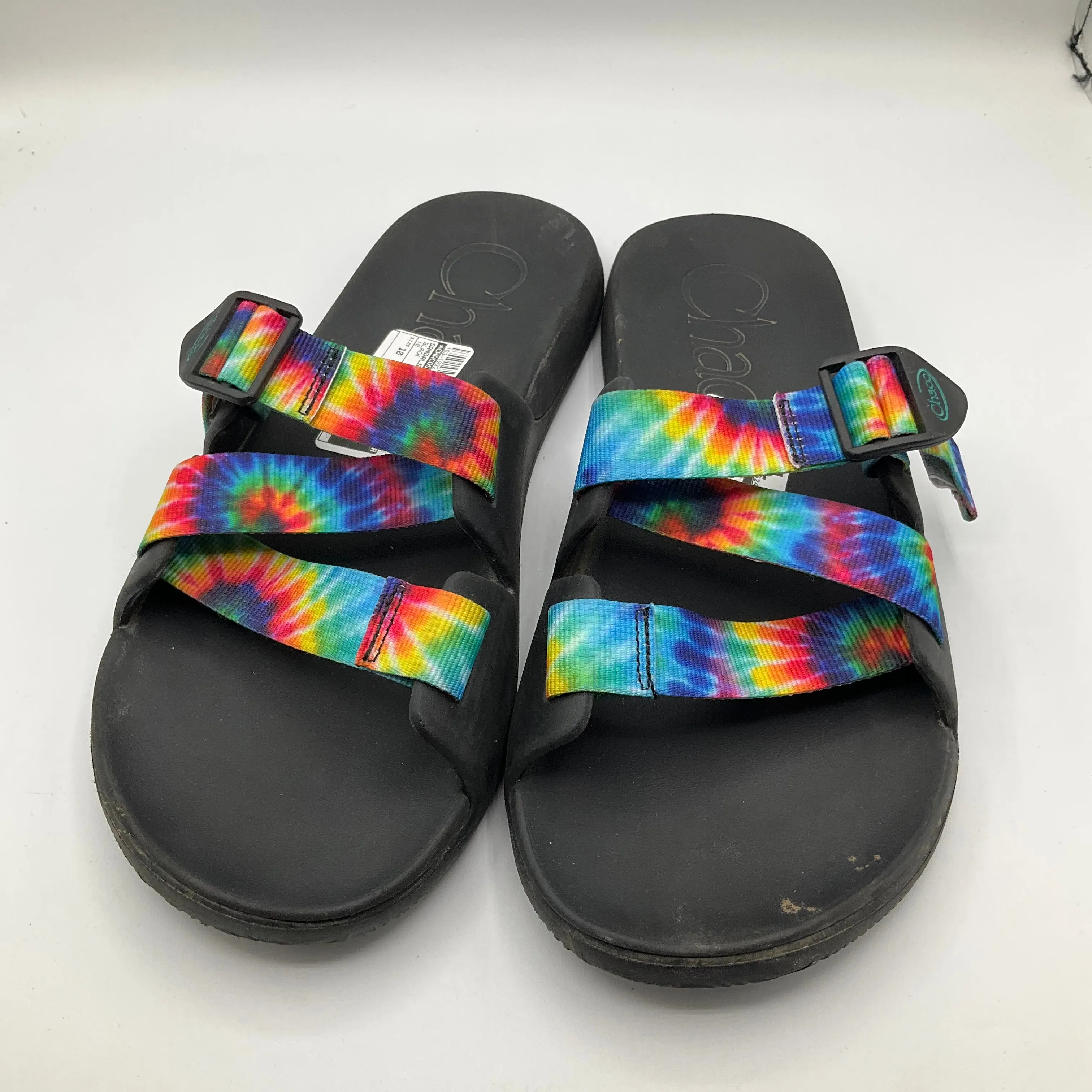 Black Sandals Flats Chacos, Size 10