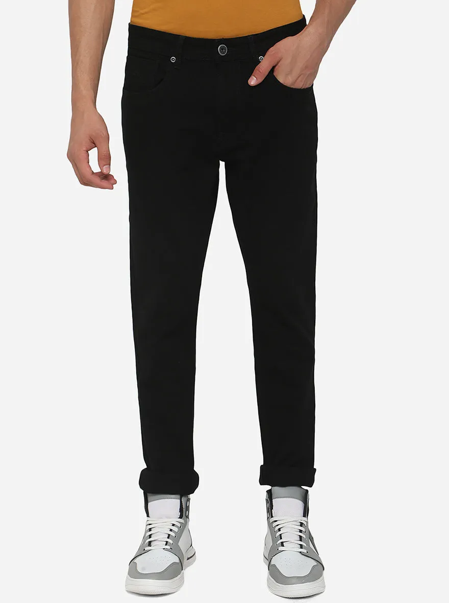 Black Washed Straight Fit Jeans | JadeBlue